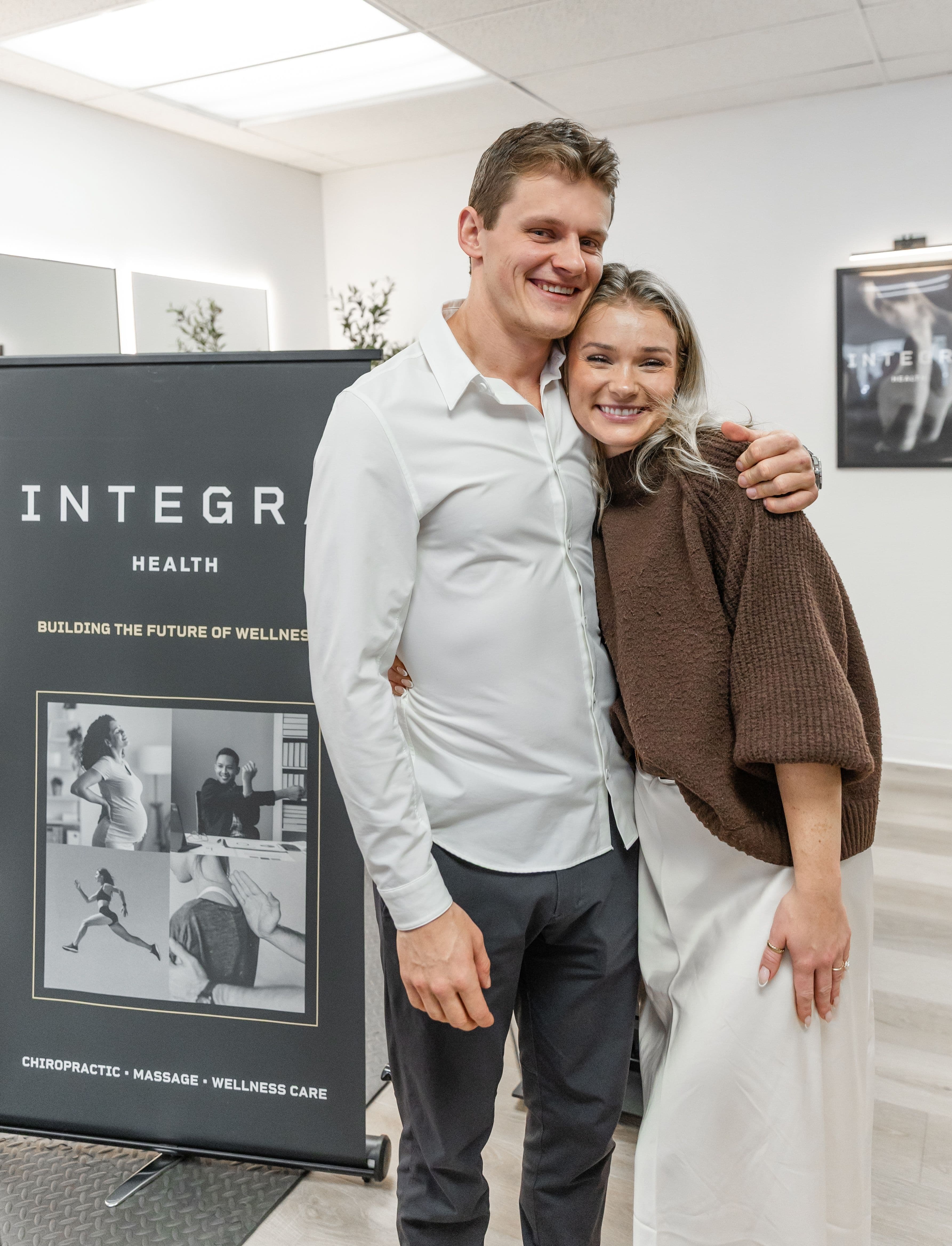 Dr. Brock Clements and his wife at Integra Health